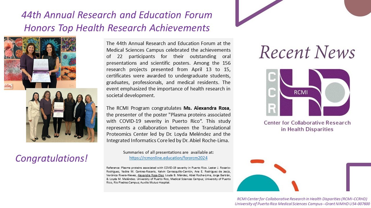 44th Annual Research and Education Forum Honors Top Health Research Achievements