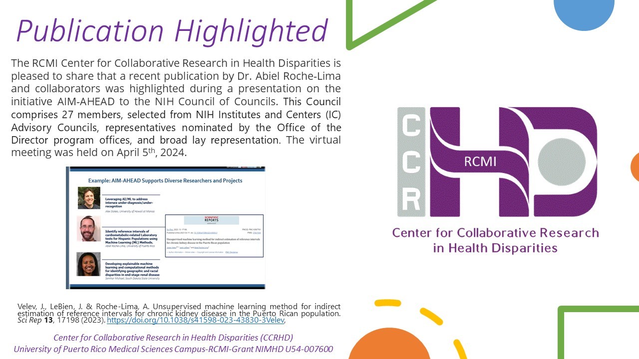 Publication of Integrated Informatics Service Highlighted at NIH Council of Councils