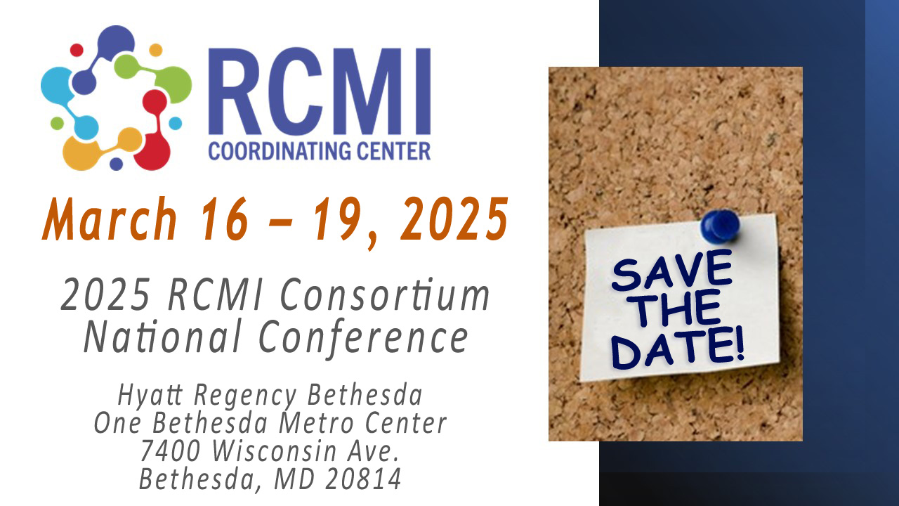 RCMI CONFERENCE ANNOUNCEMENT