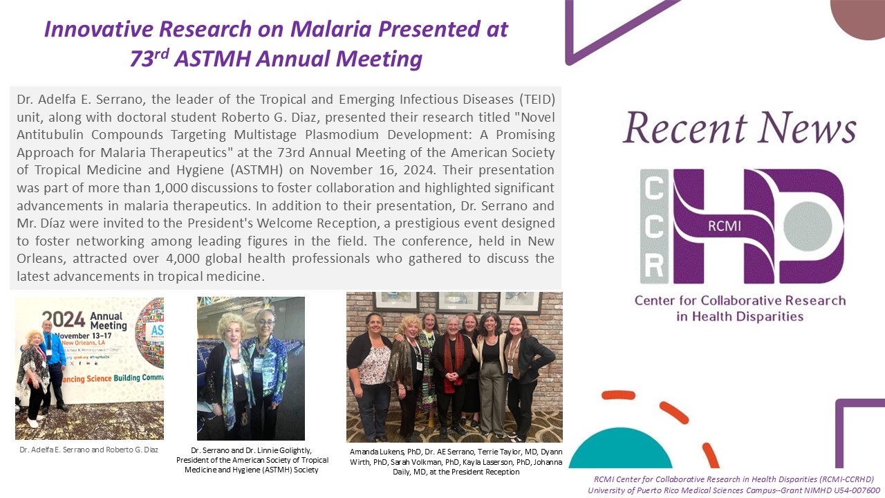 Innovative Research on Malaria Presented at 73rd ASTMH Annual Meeting