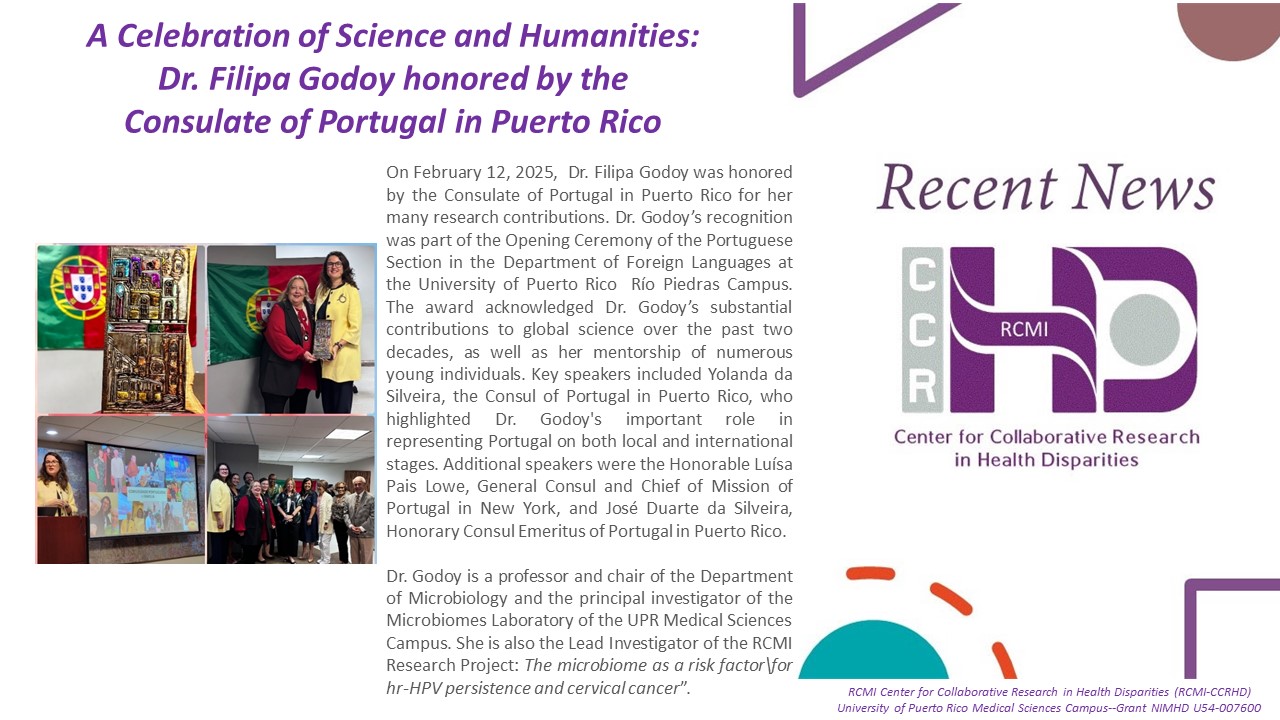   A Celebration of Science and Humanities: Dr. Filipa Godoy honored by the Consulate of Portugal in Puerto Rico