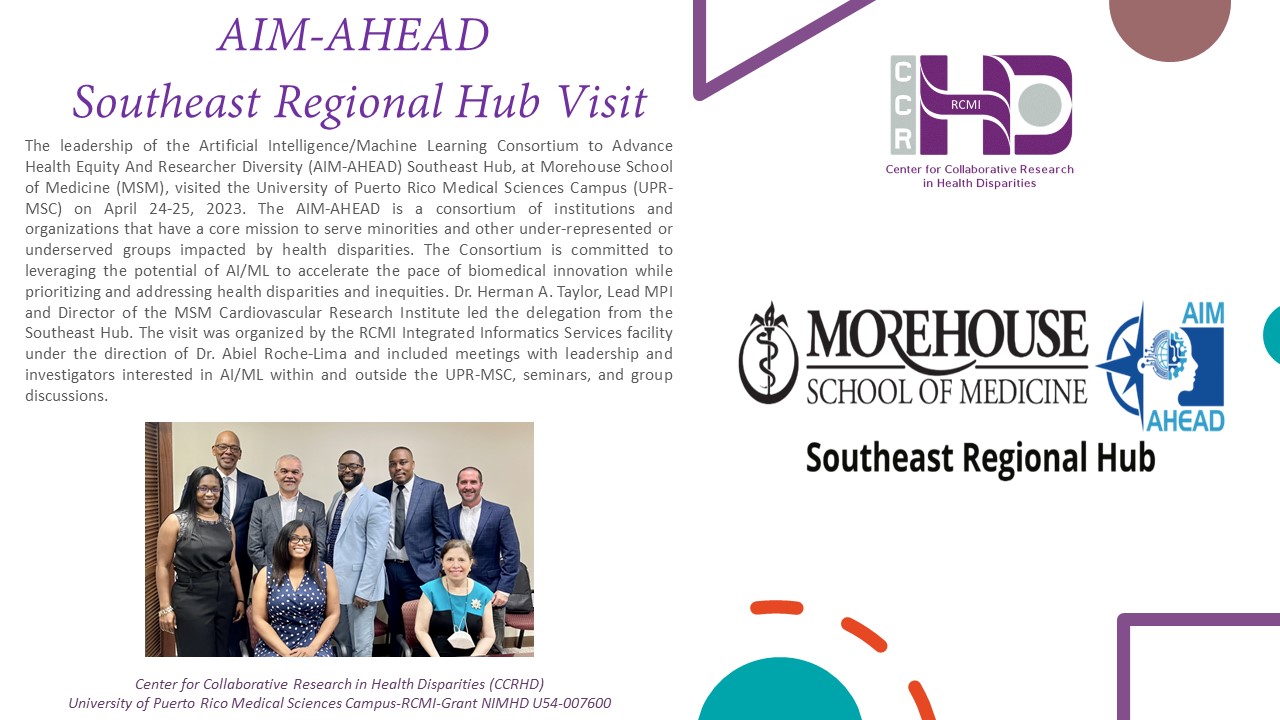 Visit from AIM-AHEAD Southeast Hub at Morehouse School of Medicine