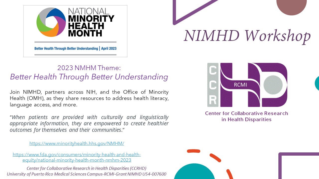 2023 National Minority Health Month: Better Health Through Better Understanding