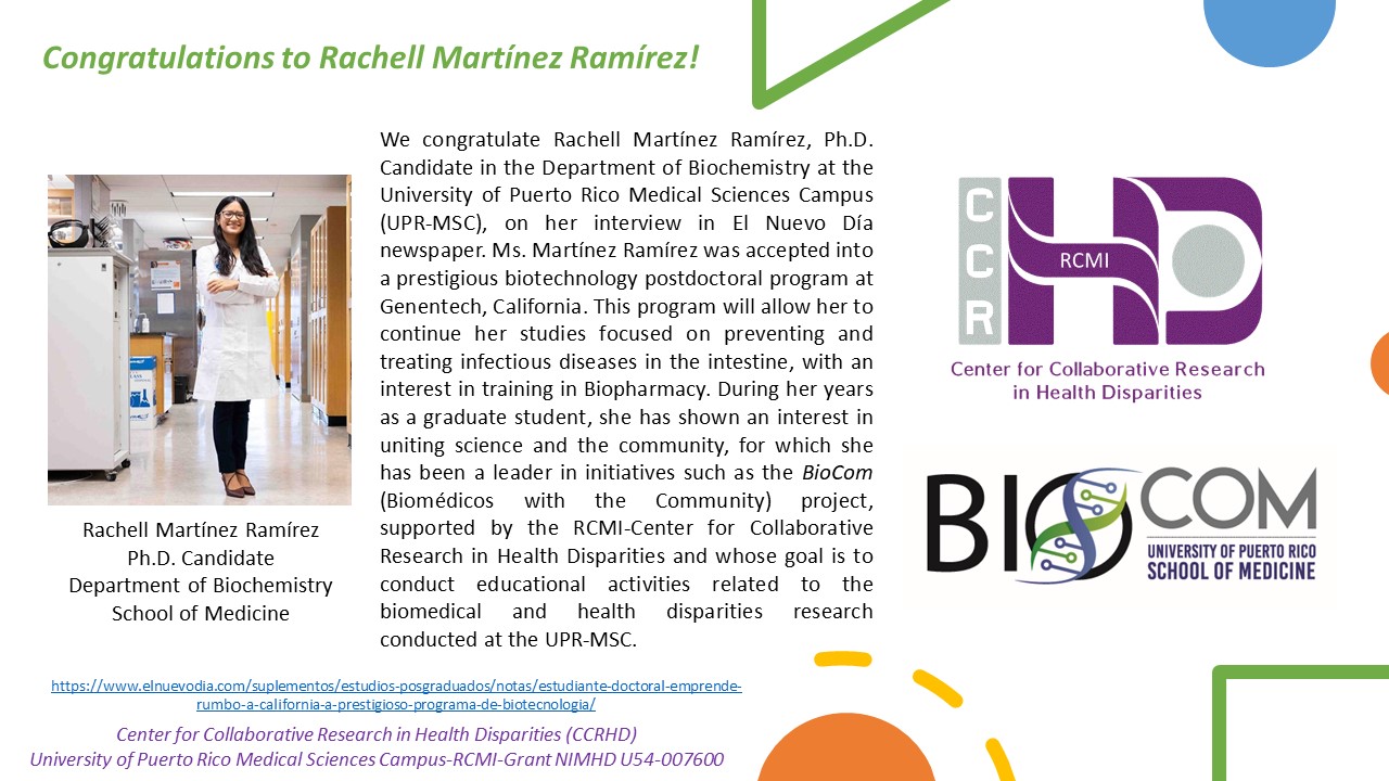 Congratulations to Rachell Martinez Ramirez!