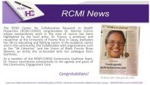 RCMI-CCRHD Congratulates Dr. Mariluz Franco